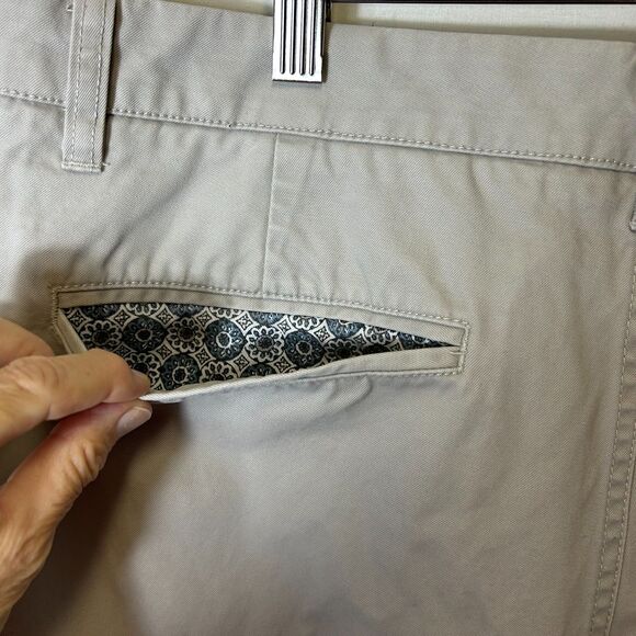 Bonobos Light Grayed Tan Flat Front Straight Leg Classic Chino Pants Sz 36 X 34 - Picture 8 of 13